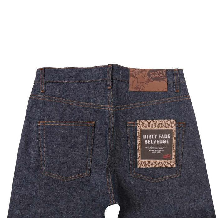 Naked and Famous Denim Easy Guy Dirty Fade Selvedge Jeans - Indigo