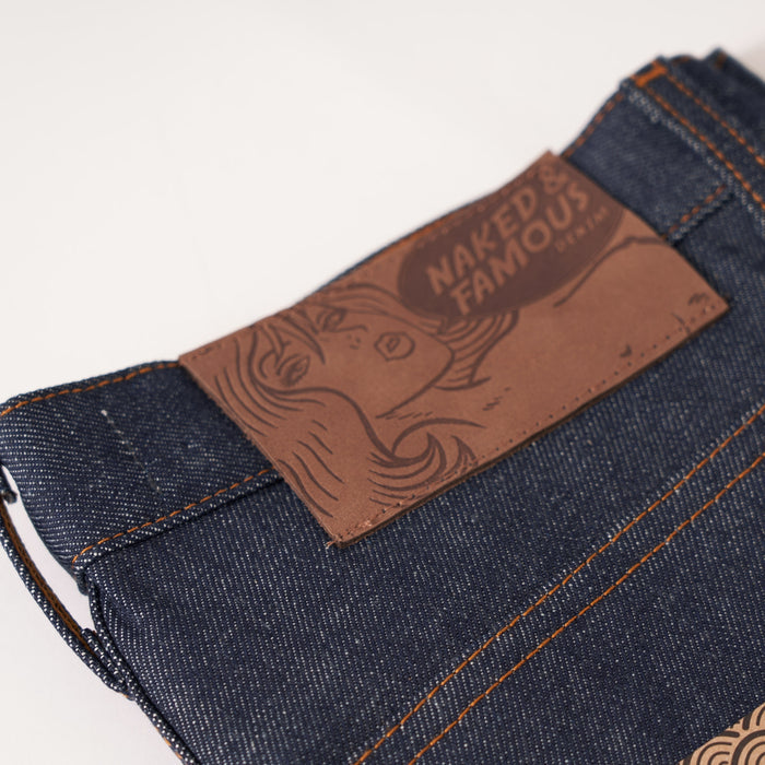 Naked and Famous Denim Easy Guy Dirty Fade Selvedge Jeans - Indigo