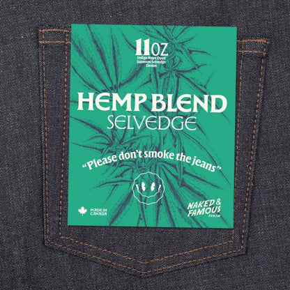 Naked and Famous Denim Easy Guy Hemp Blend Selvedge - Indigo