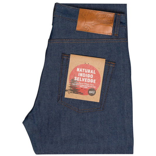 Naked and Famous Denim Easy Guy Natural Indigo Selvedge - Raw Blue