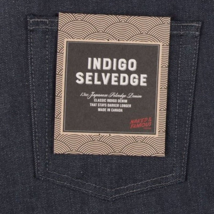Naked and Famous Denim Super Guy Indigo Selvedge - Indigo