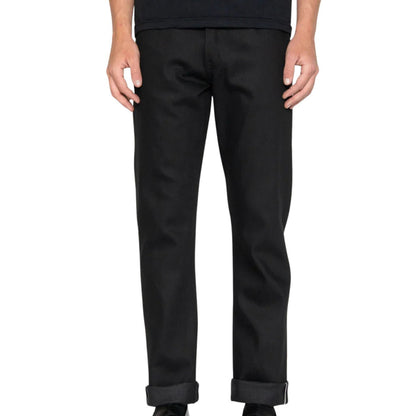 Naked and Famous Denim True Guy Black Cobra Stretch Selvedge - Black