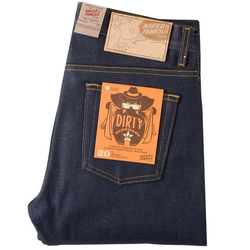 Naked and Famous Denim True Guy Elephant 14 "Dirty Elephant" - Indigo