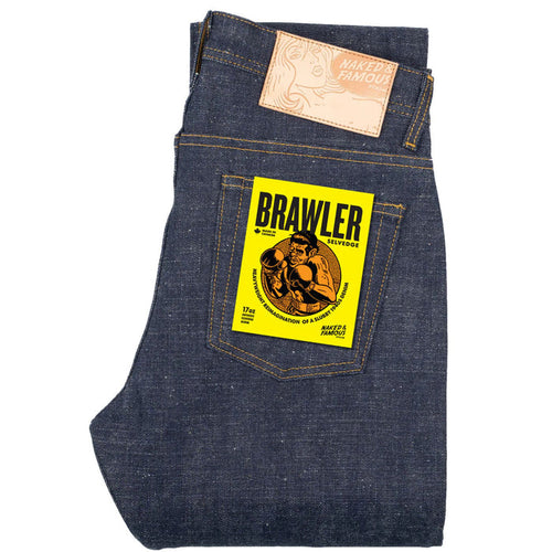 Naked and Famous Denim Weird Guy Brawler Selvedge - Indigo