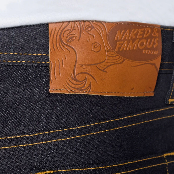 Naked and Famous Denim Weird Guy Deep Indigo Stretch Selvedge - Indigo