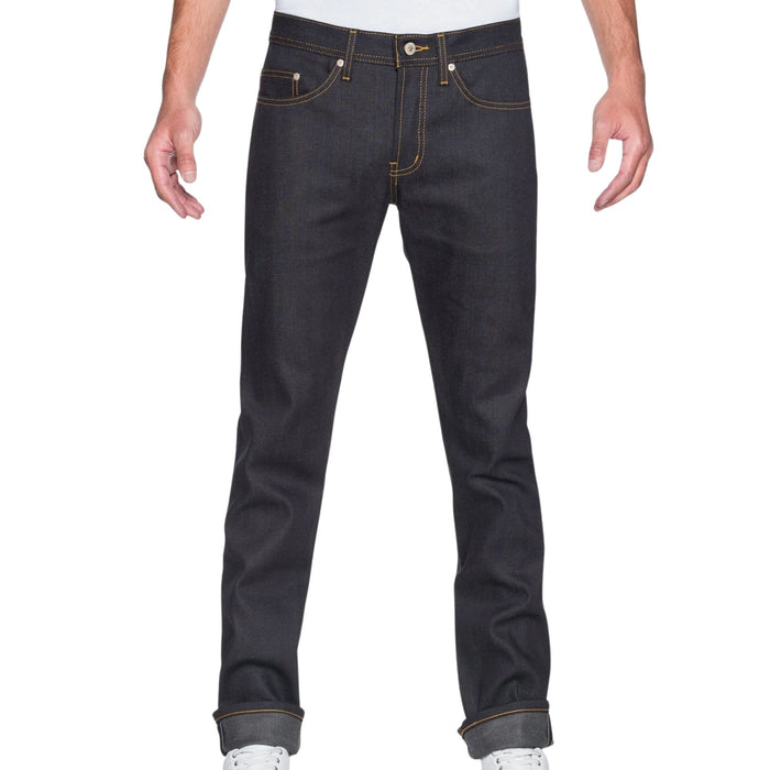 Naked and Famous Denim Weird Guy Deep Indigo Stretch Selvedge - Indigo