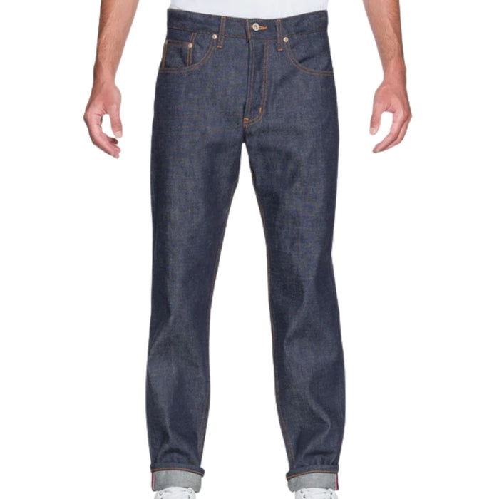 Naked and Famous Denim Weird Guy Dirty Fade Denim Jeans - Indigo