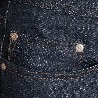 Naked and Famous Denim Weird Guy Greencast Stretch Selvedge - Indigo