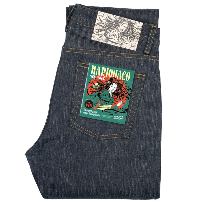 Naked and Famous Denim Weird Guy Harionago Selvedge - Indigo