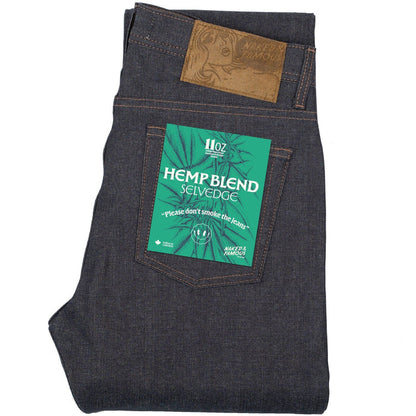 Naked and Famous Denim Weird Guy Hemp Blend Selvedge - Indigo