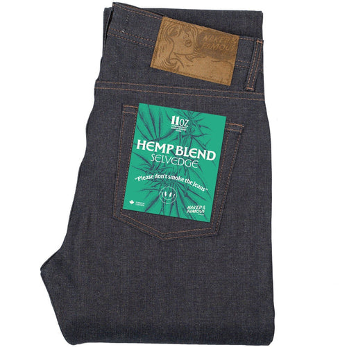 Naked and Famous Denim Weird Guy Hemp Blend Selvedge - Indigo