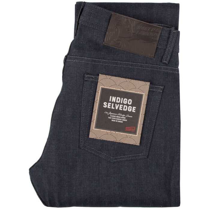 Naked and Famous Denim Weird Guy Indigo Selvedge - Indigo