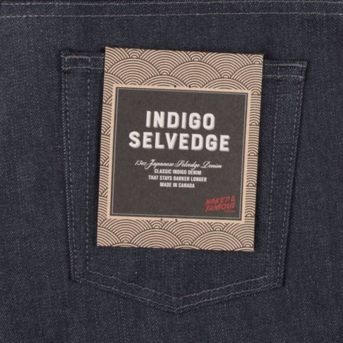 Naked and Famous Denim Weird Guy Indigo Selvedge - Indigo