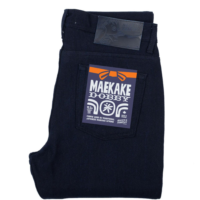 Naked and Famous Denim Weird Guy Maekake Dobby Selvedge - Indigo