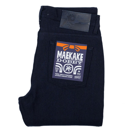 Naked and Famous Denim Weird Guy Maekake Dobby Selvedge - Indigo