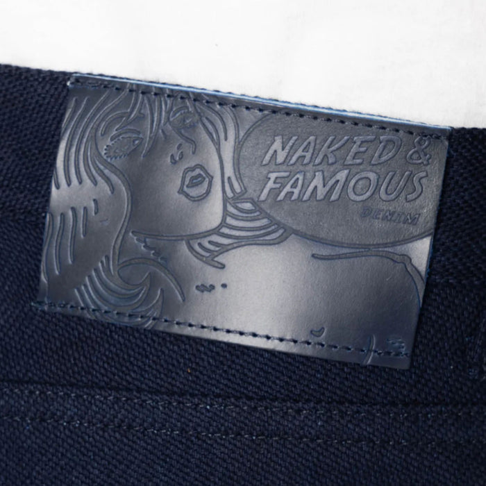 Naked and Famous Denim Weird Guy Maekake Dobby Selvedge - Indigo