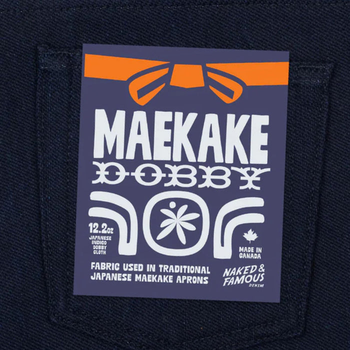 Naked and Famous Denim Weird Guy Maekake Dobby Selvedge - Indigo