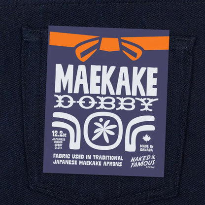Naked and Famous Denim Weird Guy Maekake Dobby Selvedge - Indigo