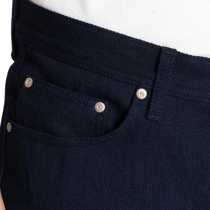 Naked and Famous Denim Weird Guy Maekake Dobby Selvedge - Indigo
