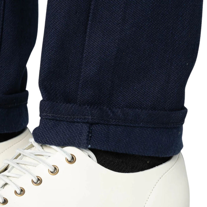 Naked and Famous Denim Weird Guy Maekake Dobby Selvedge - Indigo
