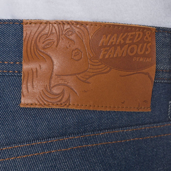 Naked and Famous Denim Weird Guy Natural Indigo Selvedge - Indigo