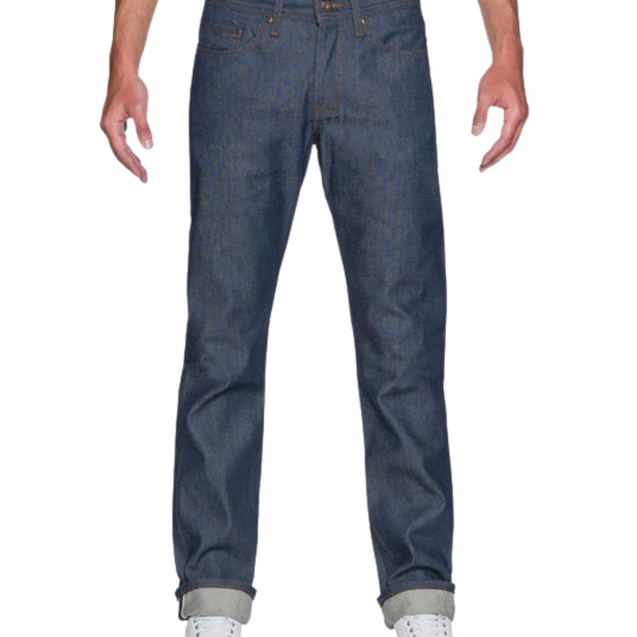 Naked and Famous Denim Weird Guy Natural Indigo Selvedge - Indigo