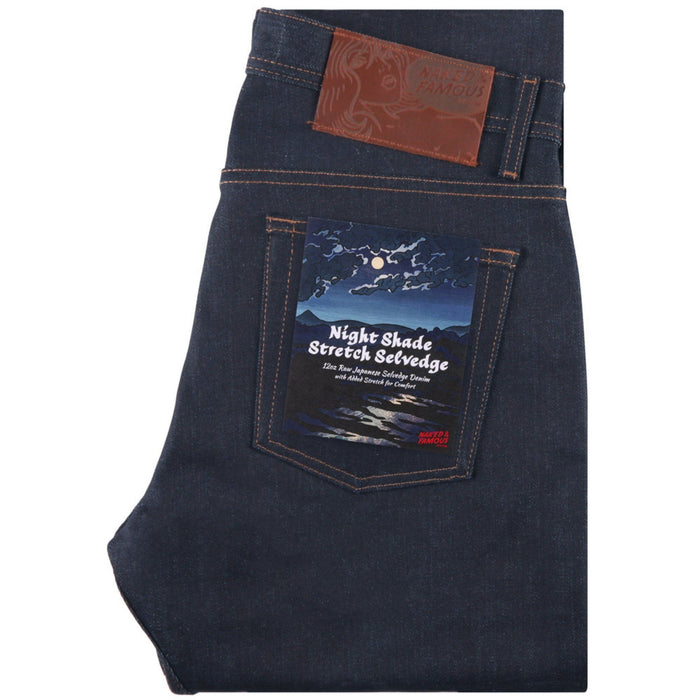 Naked and Famous Denim Weird Guy Night Shade Stretch Selvedge - Indigo