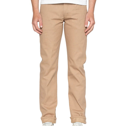 Naked and Famous Denim Weird Guy Selvedge Slack - Beige