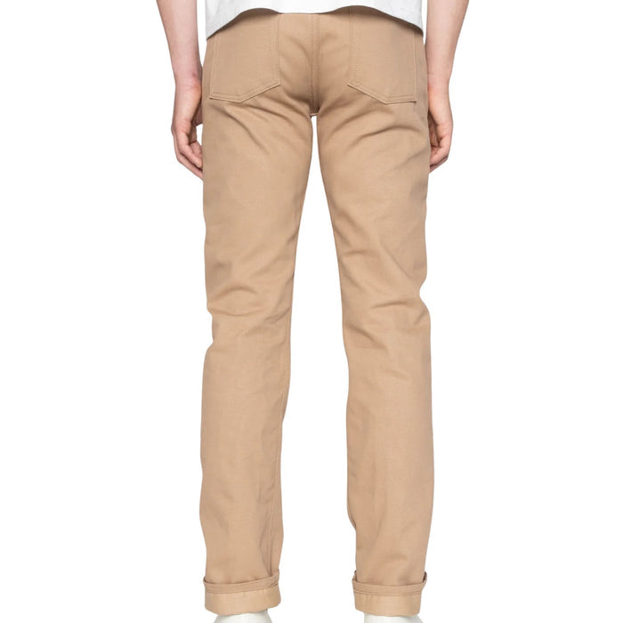 Naked and Famous Denim Weird Guy Selvedge Slack - Beige
