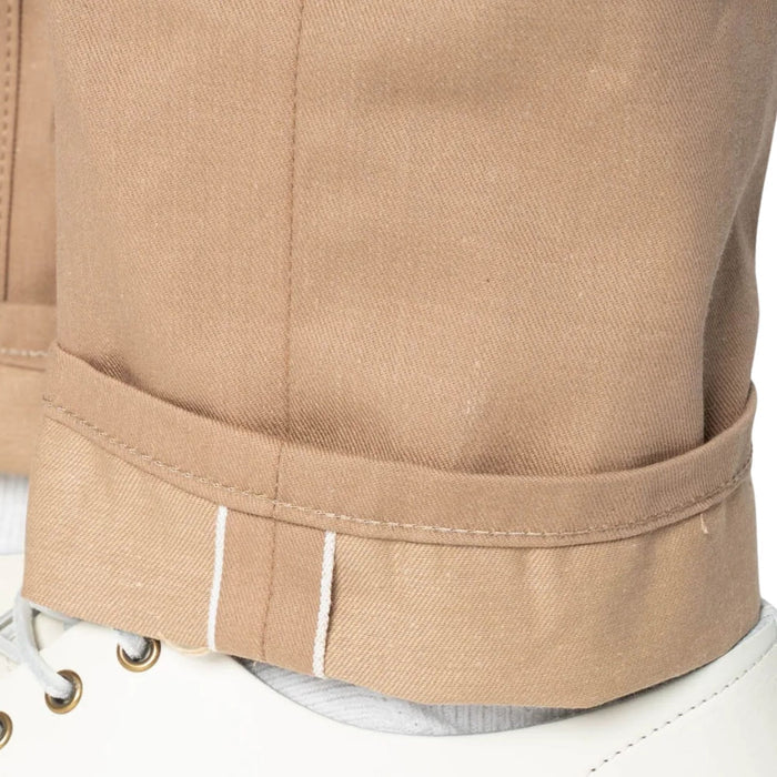 Naked and Famous Denim Weird Guy Selvedge Slack - Beige