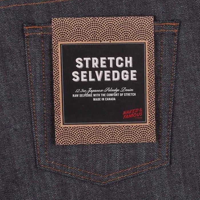 Naked and Famous Denim Weird Guy Stretch Selvedge - Indigo