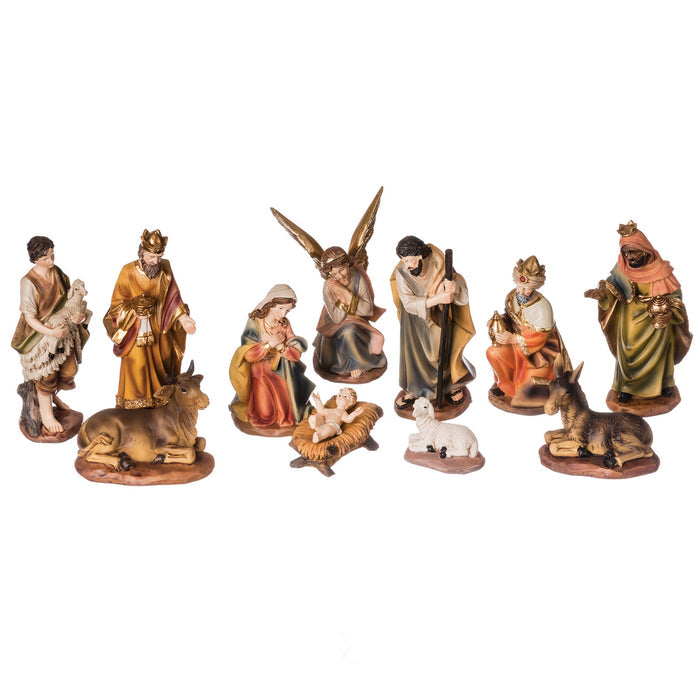 Nativity in Color 6"H 11pc Set