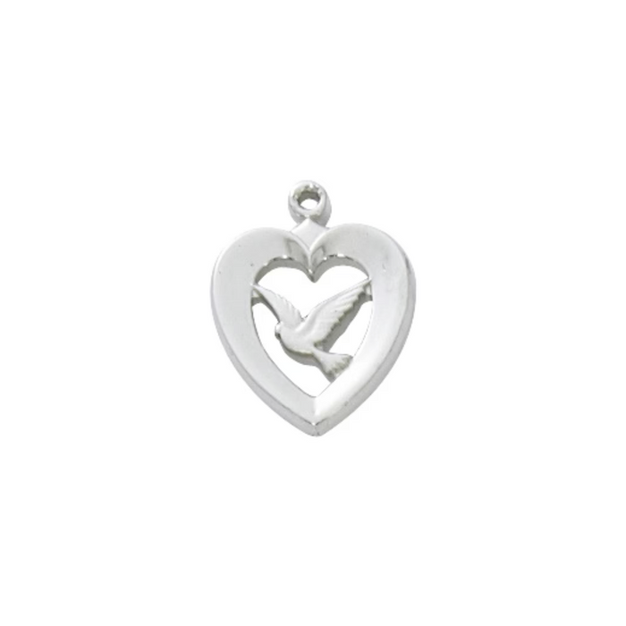 Necklace - Rhodium Plated Holy Spirit Pendant Box