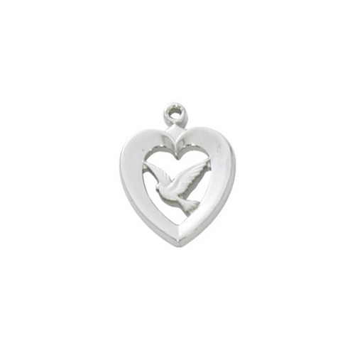 Necklace - Rhodium Plated Holy Spirit Pendant Box