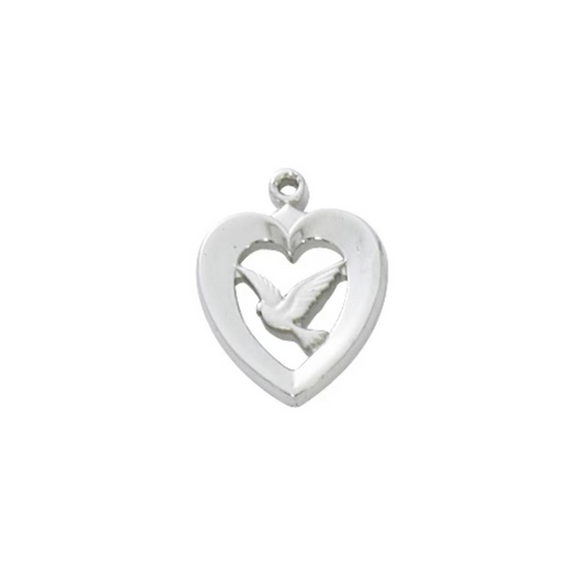 Necklace - Rhodium Plated Holy Spirit Pendant Box