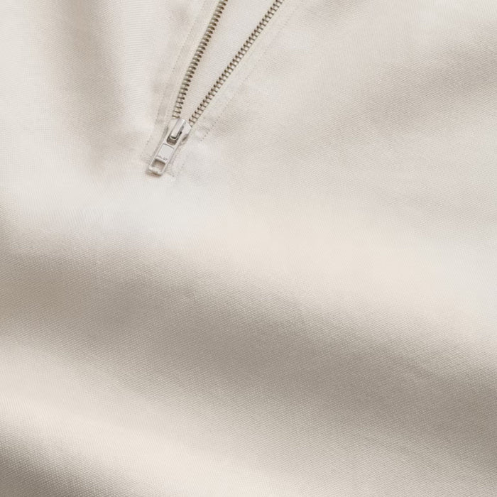 NN07 Bruno Linen Blend Polo - Ivory