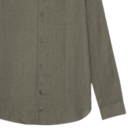 NN07 Enzo Classic Collar Linen Shirt - Capers