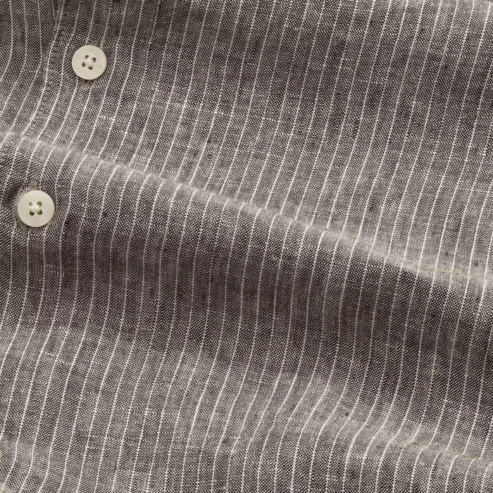 NN07 Enzo Classic Collar Linen Shirt - Clay