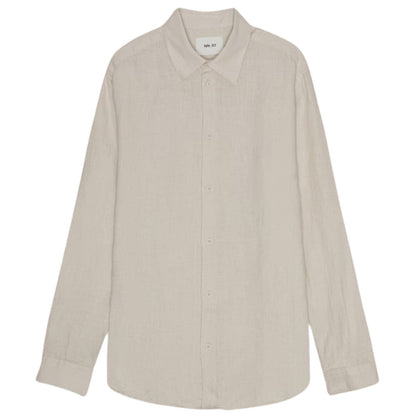 NN07 Enzo Classic Collar Linen Shirt - Oat