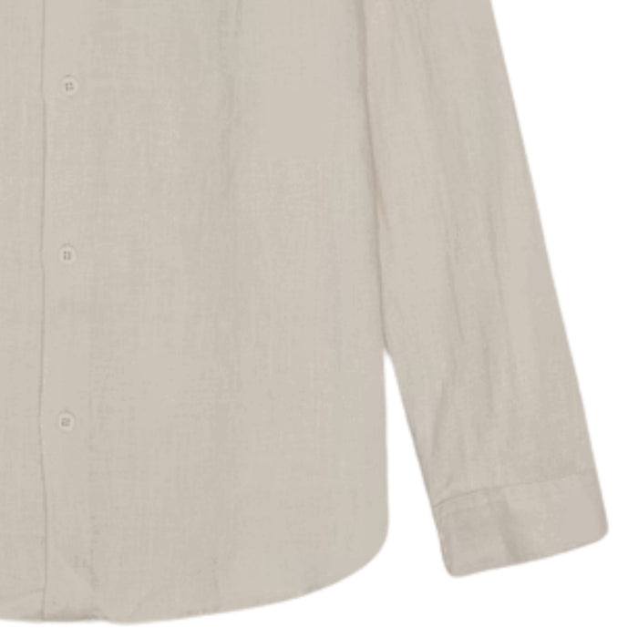 NN07 Enzo Classic Collar Linen Shirt - Oat