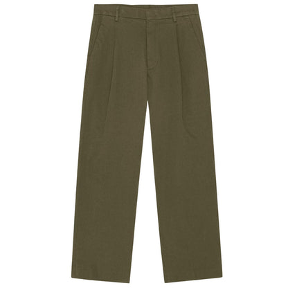 NN07 Kay Pleated Tailored Relaxed Fit Pant - Shadow Moss