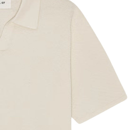 NN07 Paul Textured Stitch Polo - Ivory