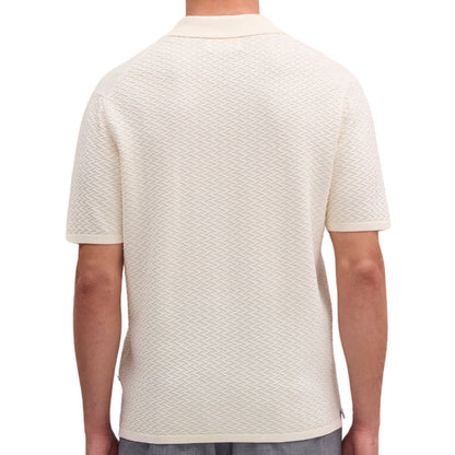 NN07 Paul Textured Stitch Polo - Ivory