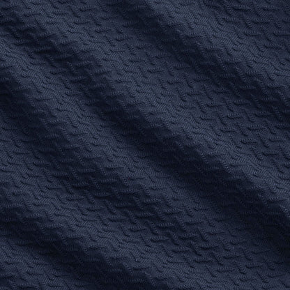 NN07 Paul Textured Stitch Polo - Navy Blue