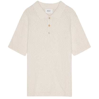 NN07 Randy Boucle Yarn Polo - Ecru