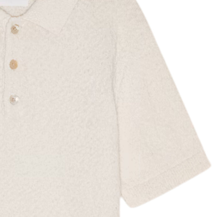 NN07 Randy Boucle Yarn Polo - Ecru