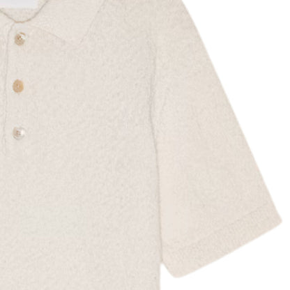 NN07 Randy Boucle Yarn Polo - Ecru