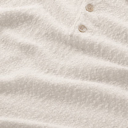 NN07 Randy Boucle Yarn Polo - Ecru