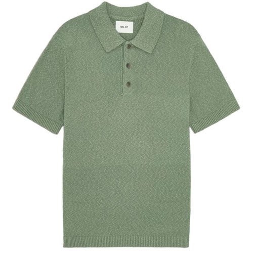 NN07 Randy Boucle Yarn Polo - Sea