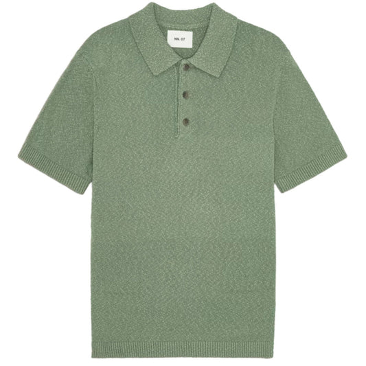 NN07 Randy Boucle Yarn Polo - Sea